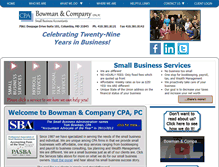 Tablet Screenshot of bowmancpa.com